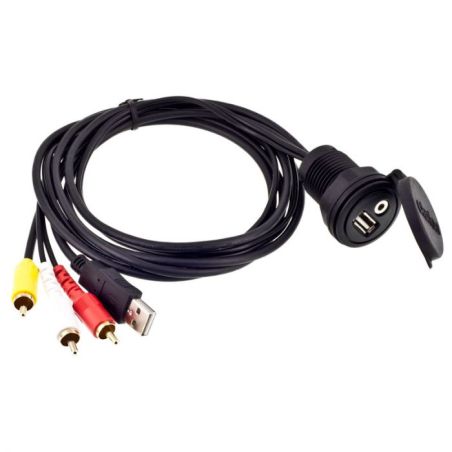 EXTENSION CABLE AUX Y TO USB