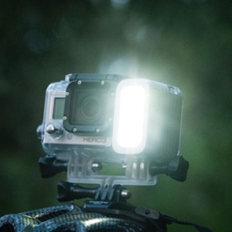 FLASH LED QUDOS POUR ACTION CAM ET REFLEX ARGENT