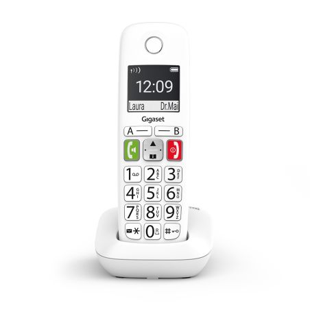 E 290 CORDLESS HOME PHONE WITHOUT ANSWERING MACHINE WHITE