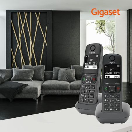 AS690 DUO CORDLESS HOME PHONE BLACK