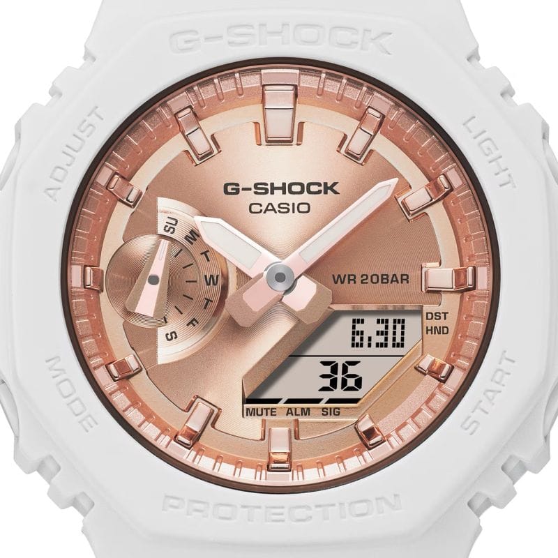 G-SHOCK S2100MD WOMEN'S WATCH WHITE RESIN ETOR ROSE