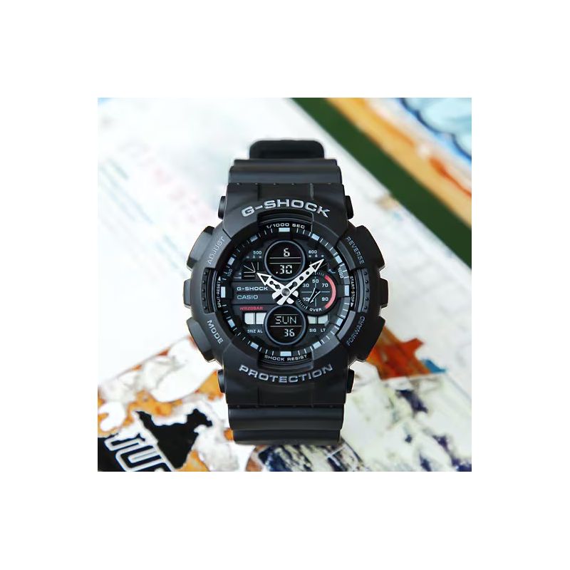 MONTRE HOMME G-SHOCK CLASSIC GA-140 RESINE NOIR