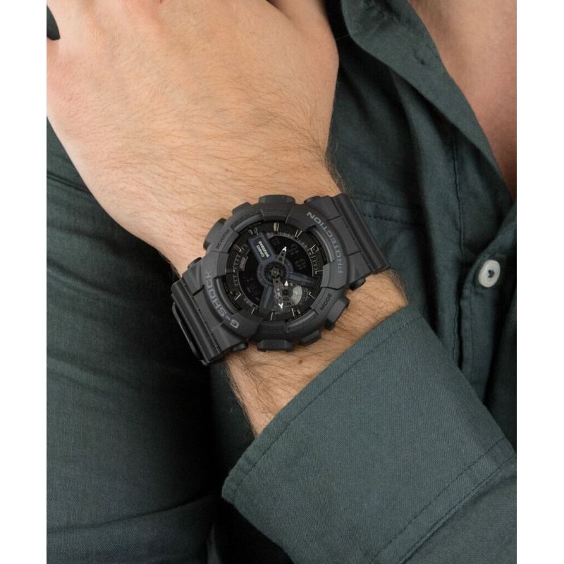 MONTRE HOMME G-SHOCK CLASSIC GA-110 RESINE NOIR