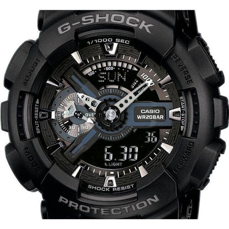 MONTRE HOMME G-SHOCK CLASSIC GA-110 RESINE NOIR