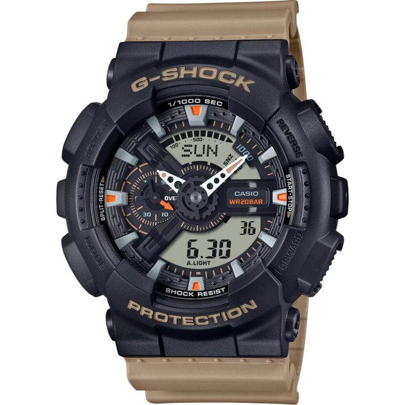 MONTRE HOMME G-SHOCK GA-100TU-1A3ER CHRONO RESINE MARRON
