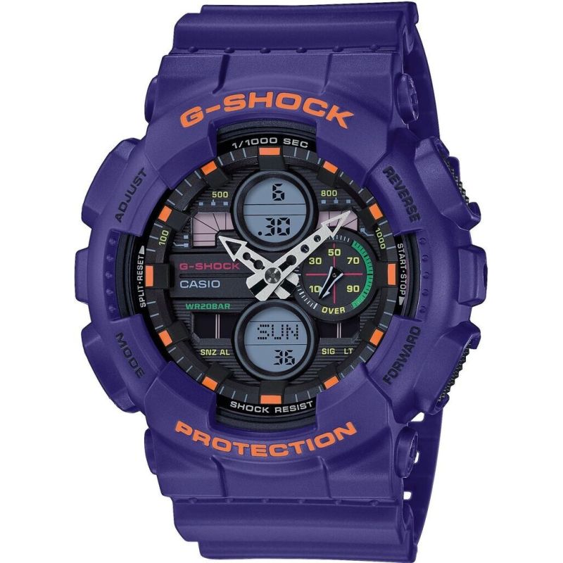 MONTRE HOMME G-SHOCK GA-140 VIOLET