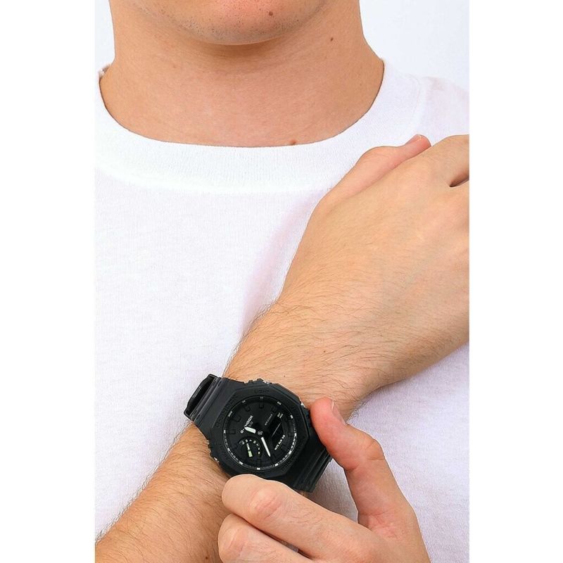 MONTRE HOMME G-SHOCK GA-2100-1A3ER SILICONE NOIR