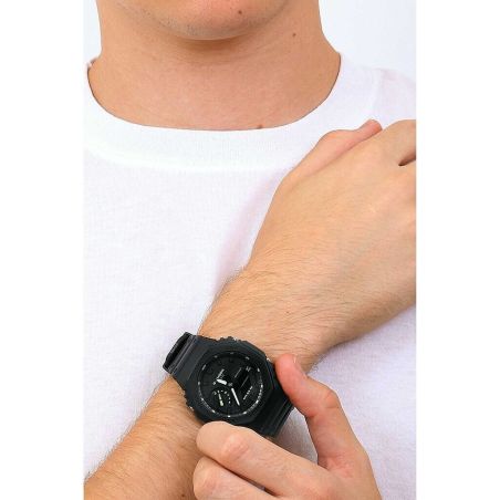 G-SHOCK GA-2100-1A3ER BLACK SILICONE MEN'S WATCH