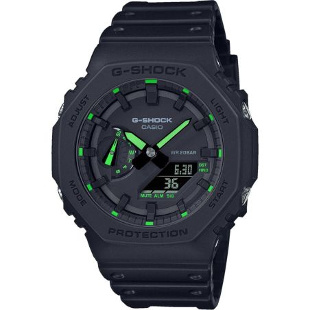 G-SHOCK GA-2100-1A3ER BLACK SILICONE MEN'S WATCH