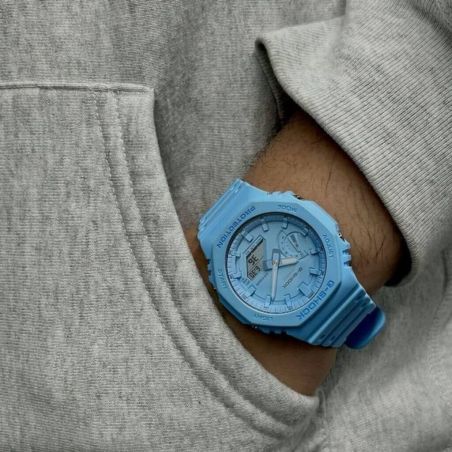 G-SHOCK GA-2100-2A2ER MEN'S WATCH LIGHT BLUE RESIN