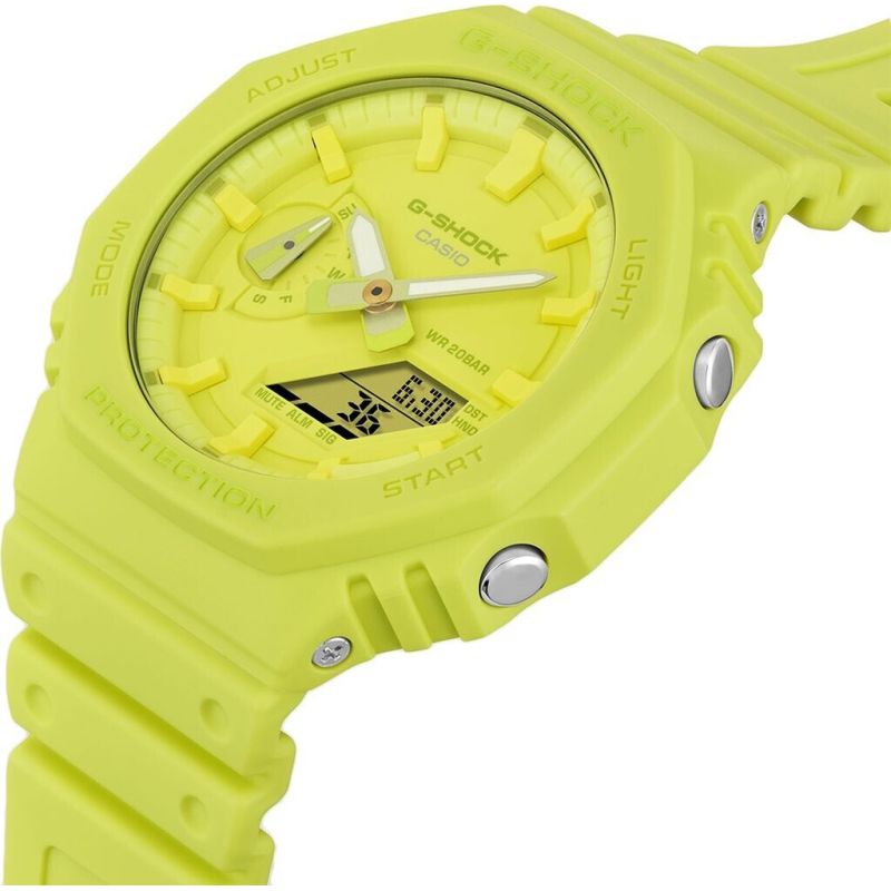 MONTRE HOMME G-SHOCK GA-2100-9A9ER RESINE JAUNE