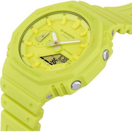 G-SHOCK GA-2100-9A9ER YELLOW RESIN MEN'S WATCH