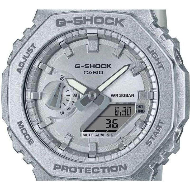 MONTRE HOMME G-SHOCK GA-2100FF-8AER RESINE ARGENT