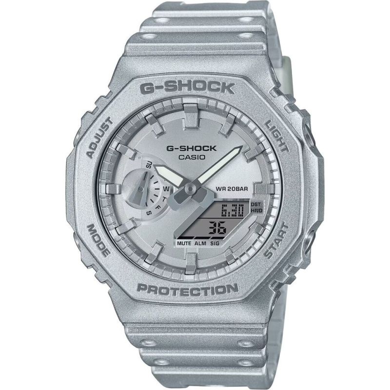 MONTRE HOMME G-SHOCK GA-2100FF-8AER RESINE ARGENT