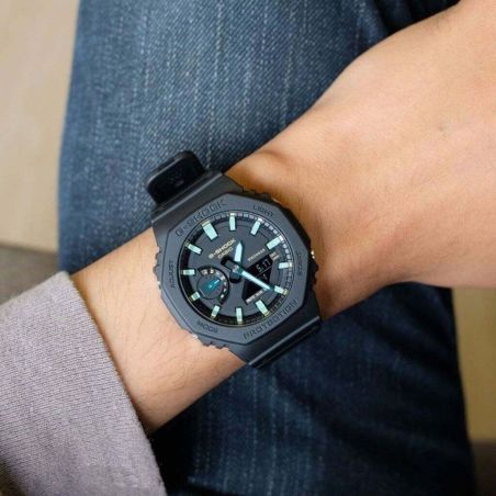 MONTRE HOMME G-SHOCK GA-2100RC-1AER CLASSIC RESINE NOIRE