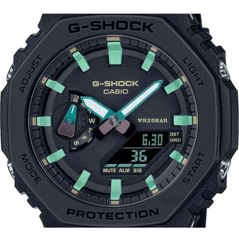 MONTRE HOMME G-SHOCK GA-2100RC-1AER CLASSIC RESINE NOIRE