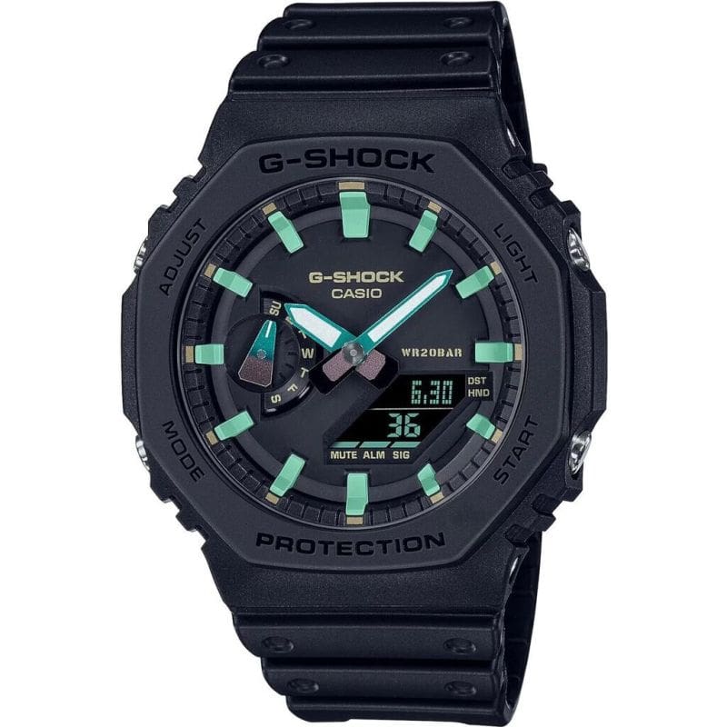 MONTRE HOMME G-SHOCK GA-2100RC-1AER CLASSIC RESINE NOIRE