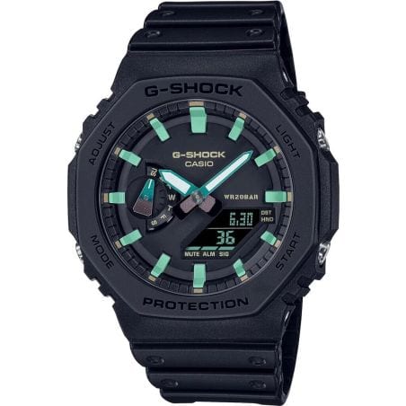 MONTRE HOMME G-SHOCK GA-2100RC-1AER CLASSIC RESINE NOIRE