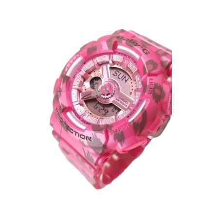 BABY-G CHILDREN'S WATCH PINK LEOPARD RESIN