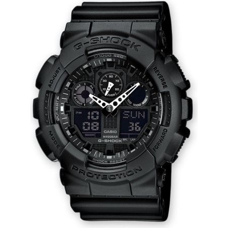 MONTRE HOMME G-SHOCK GA-100 RESINE NOIR