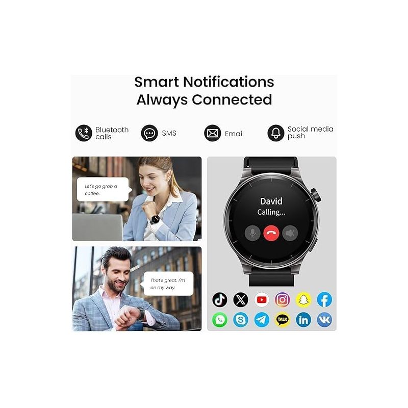 MONTRE INTELLIGENTE TOZO S5 TACTILE NOIR