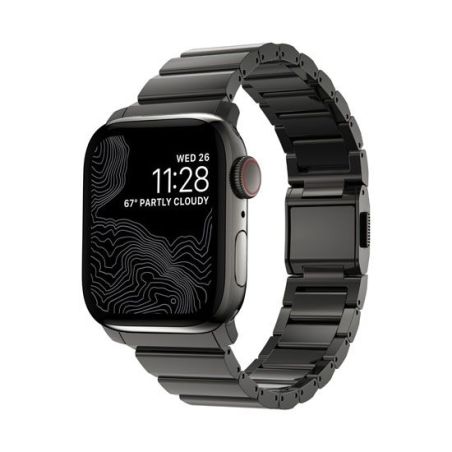 BRACELET APPLE WATCH 38/40/41/42 MM V2 METAL GRAPHITE