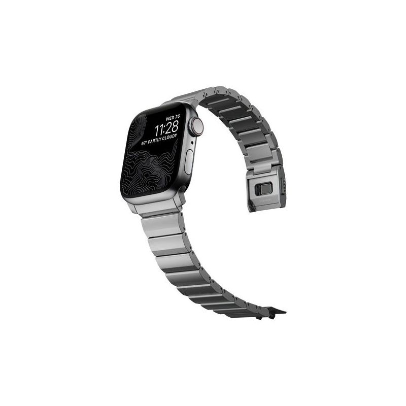 BRACELET APPLE WATCH 38/40/41/42 MM V2 TITANE ARGENT