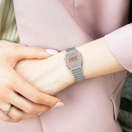 MONTRE FEMME DIGITALE MINI VINTAGE LA670WEA ACIER
