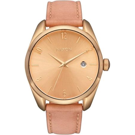 MONTRE FEMME THALIA CUIR ROSE ET ACIER DORE