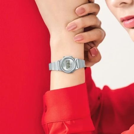 MONTRE FEMME VINTAGE MINI ROUND LA700WE ACIER ARGENT