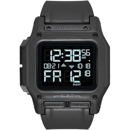 MONTRE HOMME DIGITALE REGULUS SILICONE NOIR