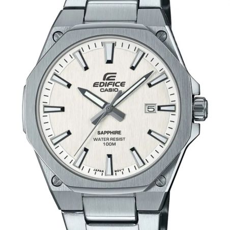MONTRE HOMME EDIFICE SUPER SLIM FR-S108D-7A ACIER BLANC