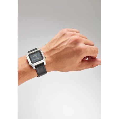 MONTRE HOMME STAPLE ARGENT ET NOIR