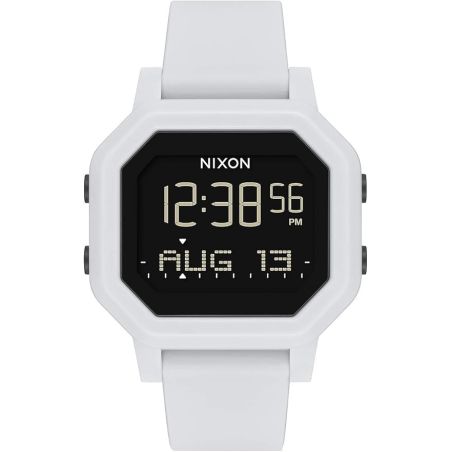 UNISEX SIREN SILICONE WHITE STEEL WATCH