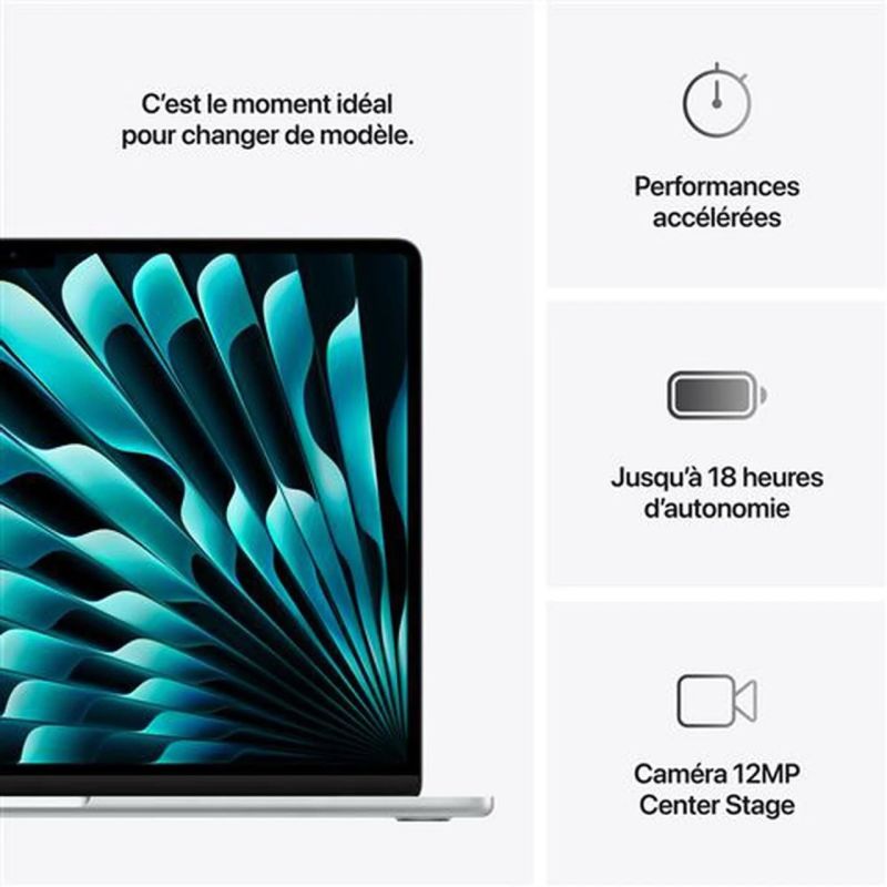 MACBOOK AIR 15 M4 16 GO 512 GO SSD ARGENT 2025