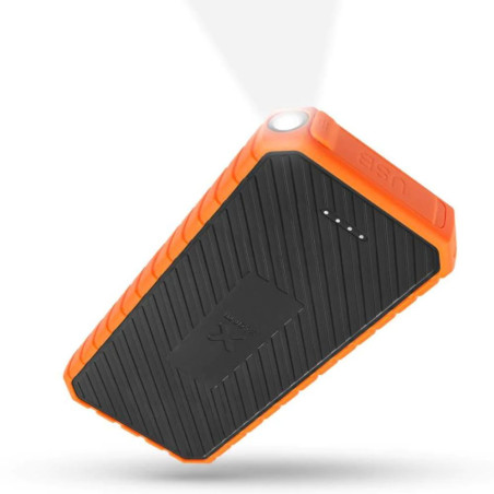 BATTERIE EXTERNE ETANCHE 20 000 MAH NOIR/ORANGE