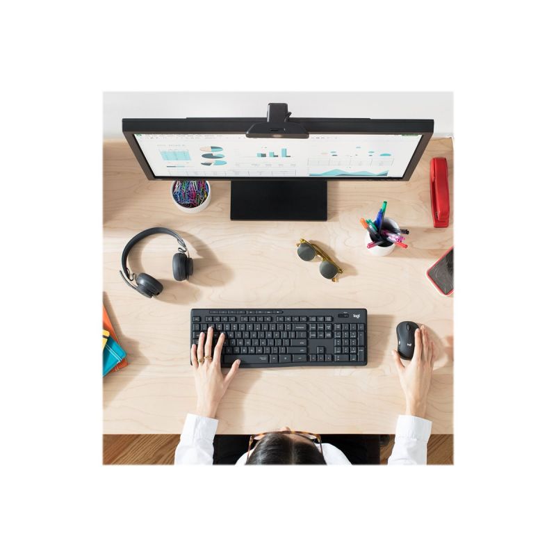 MK295 WIRELESS BLACK KEYBOARD + MOUSE SET