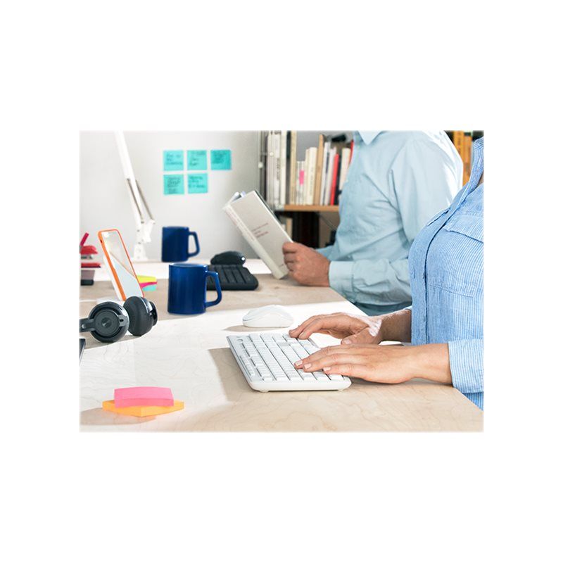 ENSEMBLE CLAVIER + SOURIS MK295 SANS FIL BLANC