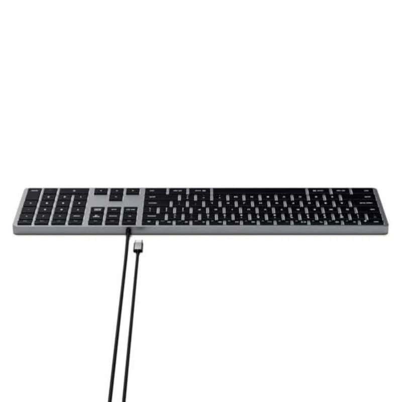 SLIM W3 WIRED USB-C QWERTY KEYBOARD SIDERAL GRAY