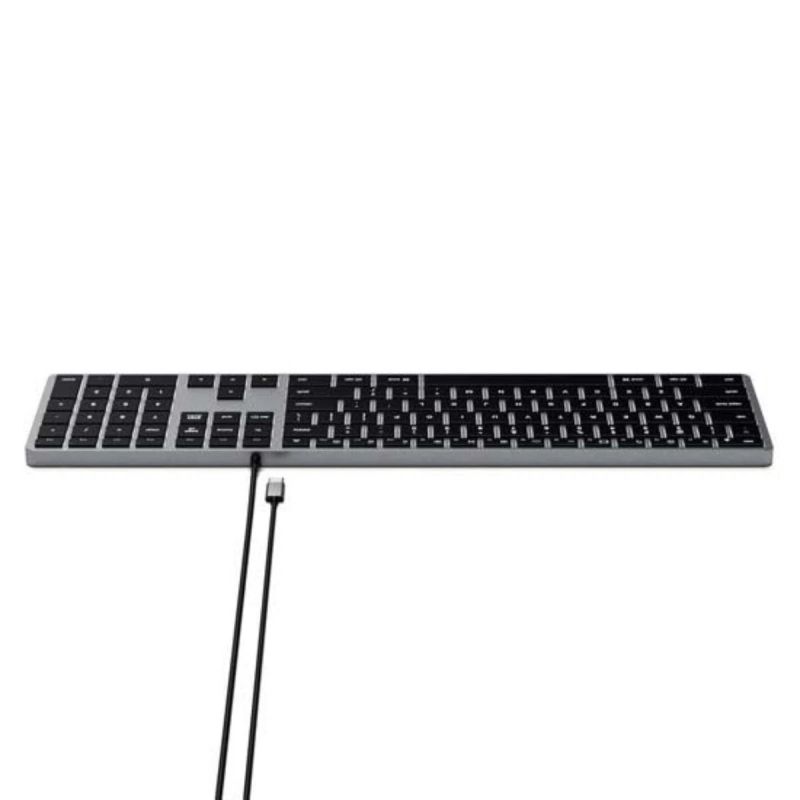 SLIM W3 WIRED USB-C QWERTY KEYBOARD SIDERAL GRAY