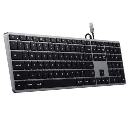 CLAVIER SLIM W3 FILAIRE USB-C QWERTY GRIS SIDERAL