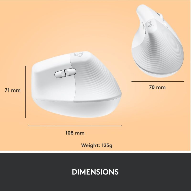 LIFT FOR BUSINESS VERTICAL MOUSE OFF-WHITE