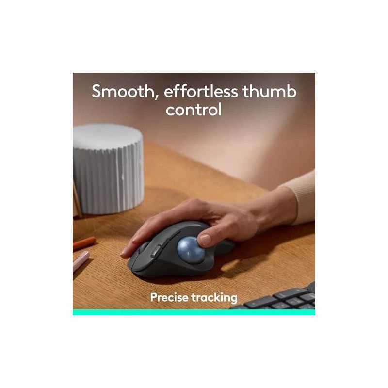 ERGO M575S WIRELESS GRAPHITE TRACKBALL MOUSE