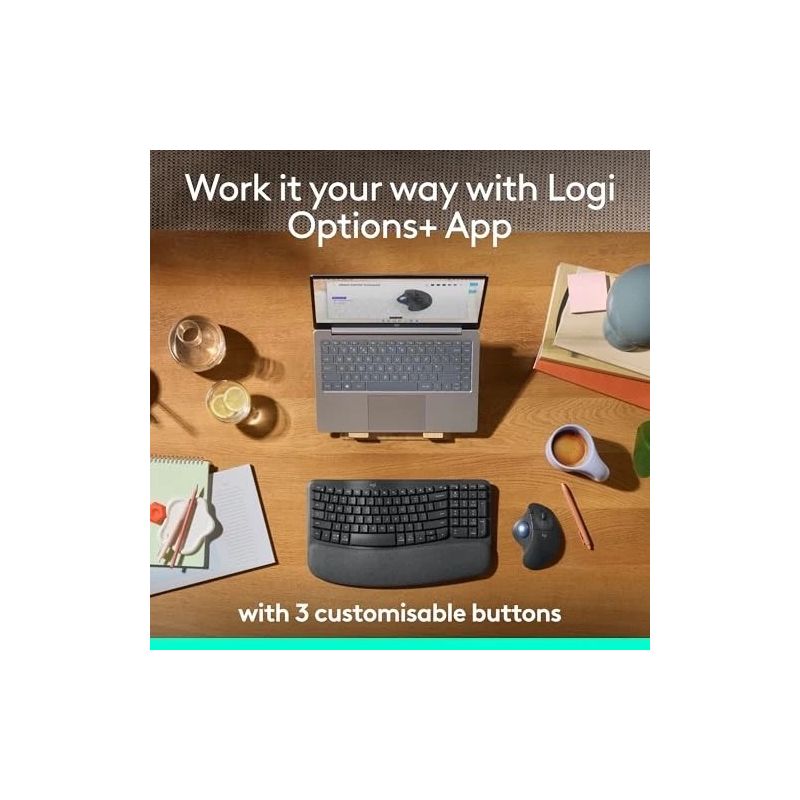 ERGO M575S WIRELESS GRAPHITE TRACKBALL MOUSE