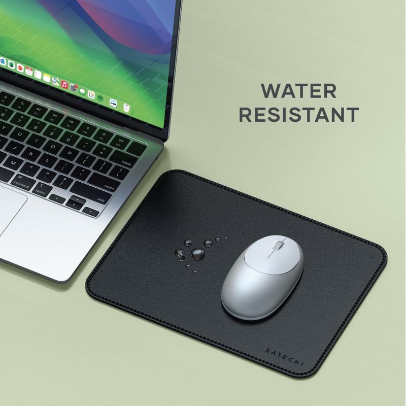 PREMIUM MOUSE PAD BLACK VEGAN LEATHER