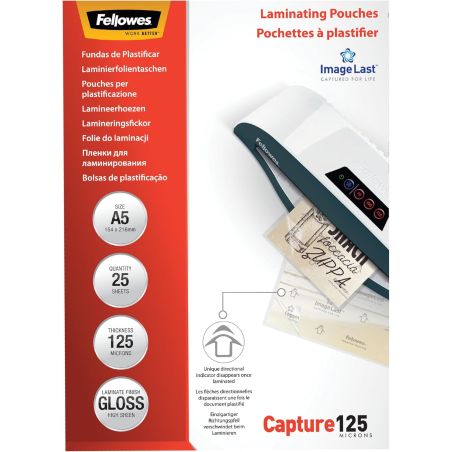  FILM LAMINE A5 0.12 MM 125 MICRONS BRILLANT X25