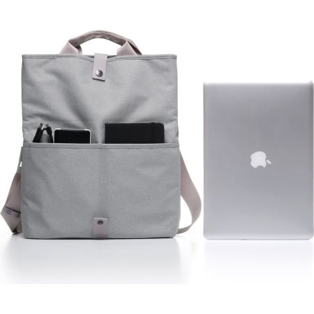 SACOCHE POSTALE MACBOOK 15 GRISE