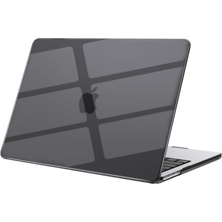 COQUE MACBOOK AIR 15'' PLASTIQUE TRANSPARENT NOIR