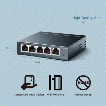SWITCH ETHERNET TL-SG105S COMMUNTATEUR 5 PORTS