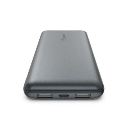 BATTERIE EXTERNE 10000 MAH USB-C ET 2 USB-A GRIS